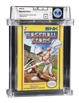 1989 NES Nintendo (USA) "Baseball Stars" Sealed Video Game - WATA 9.0/A